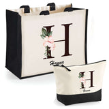 Cabas femme sac plage ou shopping tote bag pochette trousse Idée cadeau original pour anniversaire Noël travail départ retraite collègue famille fete des mères maman mamie