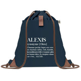 sac a dos homme bleu coton recycle avec pochette idee cadeau utile pour collegue papa ou ami cadeau homme noel anniversaire secret santa ou depart a la retraite sac durable pratique et robuste design sobre et elegant