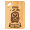 Planche bambou gravée personnalisée homme idée cadeau Fête des Pères apéro 30×20 prénom cuisine plateau fromage anniversaire noel papa papi 