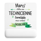 Tapis de souris ergonomique avec repose-poignet, accessoire bureau pour femme et homme, fête des pères, cadeau pas cher, idée cadeau fête des mères, secret santa, départ à la retraite, télétravail et gaming