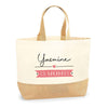 Sac Jute Fête des Mères Fêtes des Pères Mamie Papi Famille Idée Cadeau anniversaire Noël Travail Boulot Métier Départ Retraite Collègue Femme Homme