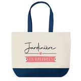 Sac de shopping bleu Jardinière en Vacances