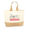 Sac Jute Fête des Mères Fêtes des Pères Mamie Papi Famille Idée Cadeau anniversaire Noël Travail Boulot Métier Départ Retraite Collègue Femme Homme