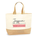 Sac Jute Fête des Mères Fêtes des Pères Mamie Papi Famille Idée Cadeau anniversaire Noël Travail Boulot Métier Départ Retraite Collègue Femme Homme