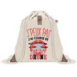 Sac à dos avec pochette J'peux pas Course de Drone
