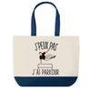 Sac de shopping bleu J'peux pas Parkour