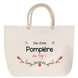 Sac Fête des Mères Mamie Famille Idée Cadeau anniversaire Noël Travail Boulot Métier Départ Retraite Collègue Femme cabas shopping plage