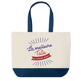 Sac de shopping bleu Tata Meilleure du Monde