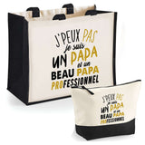 Cabas homme ou femme sac plage ou shopping tote bag pochette trousse Idée cadeau original pour anniversaire Noël travail départ retraite collègue famille fete des mères fetes des pères papa maman mamie papi
