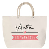 Sac Fête des Mères Mamie Famille Idée Cadeau anniversaire Noël Travail Boulot Métier Départ Retraite Collègue Femme cabas shopping plage