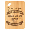 Planche bambou gravée personnalisée femme idée cadeau Fête des Mères apéro 30×20 prénom cuisine plateau fromage anniversaire noel maman mamie