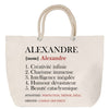 Sac Fête des Mères Mamie Famille Idée Cadeau anniversaire Noël Travail Boulot Métier Départ Retraite Collègue Femme cabas shopping plage