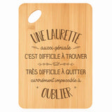 Planche bambou gravée personnalisée femme idée cadeau Fête des Mères apéro 30×20 prénom cuisine plateau fromage anniversaire noel maman mamie