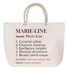 Sac Fête des Mères Mamie Famille Idée Cadeau anniversaire Noël Travail Boulot Métier Départ Retraite Collègue Femme cabas shopping plage