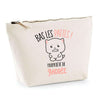 Trousse pochette de rangement maquillage Fête des Mères Mamie Famille Idée Cadeau anniversaire Noël Travail Boulot Métier Départ Retraite Collègue Femme