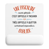 Tapis de souris ergonomique avec repose-poignet, accessoire bureau pour femme et homme, fête des pères, cadeau pas cher, idée cadeau fête des mères, secret santa, départ à la retraite, télétravail et gaming