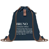 sac a dos homme bleu coton recycle avec pochette idee cadeau utile pour collegue papa ou ami cadeau homme noel anniversaire secret santa ou depart a la retraite sac durable pratique et robuste design sobre et elegant