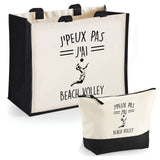 Cabas homme ou femme sac plage ou shopping tote bag pochette trousse Idée cadeau original pour anniversaire Noël travail départ retraite collègue famille fete des mères fetes des pères papa maman mamie papi
