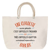 Sac Fête des Mères Mamie Famille Idée Cadeau anniversaire Noël Travail Boulot Métier Départ Retraite Collègue Femme cabas shopping plage