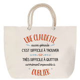 Sac Fête des Mères Mamie Famille Idée Cadeau anniversaire Noël Travail Boulot Métier Départ Retraite Collègue Femme cabas shopping plage