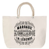 Sac Fête des Mères Mamie Famille Idée Cadeau anniversaire Noël Travail Boulot Métier Départ Retraite Collègue Femme cabas shopping plage
