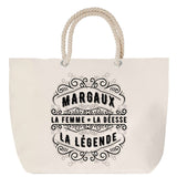 Sac Fête des Mères Mamie Famille Idée Cadeau anniversaire Noël Travail Boulot Métier Départ Retraite Collègue Femme cabas shopping plage