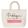Sac Fête des Mères Mamie Famille Idée Cadeau anniversaire Noël Travail Boulot Métier Départ Retraite Collègue Femme cabas shopping plage