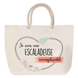 Sac Fête des Mères Mamie Famille Idée Cadeau anniversaire Noël Travail Boulot Métier Départ Retraite Collègue Femme cabas shopping plage
