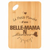 Planche bambou gravée personnalisée femme idée cadeau Fête des Mères apéro 30×20 prénom cuisine plateau fromage anniversaire noel maman mamie