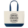 Sac de shopping bleu Caroline Femme Déesse Légende