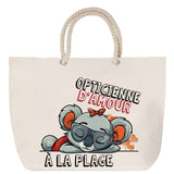 Sac Fête des Mères Mamie Famille Idée Cadeau anniversaire Noël Travail Boulot Métier Départ Retraite Collègue Femme cabas shopping plage