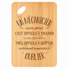 Planche bambou gravée personnalisée homme idée cadeau Fête des Pères apéro 30×20 prénom cuisine plateau fromage anniversaire noel papa papi 