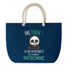 Sac de Plage Bleu avec Anse Corde Patronne Pas Touche Panda