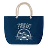 Sac de plage Bleu anse corde J'peux Pas Kayak Pagayer