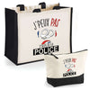 Cabas homme ou femme sac plage ou shopping tote bag pochette trousse Idée cadeau original pour anniversaire Noël travail départ retraite collègue famille fete des mères fetes des pères papa maman mamie papi