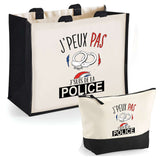 Cabas homme ou femme sac plage ou shopping tote bag pochette trousse Idée cadeau original pour anniversaire Noël travail départ retraite collègue famille fete des mères fetes des pères papa maman mamie papi