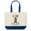 Sac de shopping bleu Ours c'est la Vie
