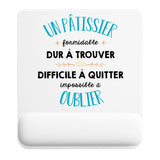 Tapis de souris ergonomique avec repose-poignet, accessoire bureau pour femme et homme, fête des pères, cadeau pas cher, idée cadeau fête des mères, secret santa, départ à la retraite, télétravail et gaming