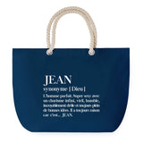 Sac de plage Bleu anse corde Jean Définition Homme