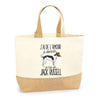 Sac Jute Fête des Mères Fêtes des Pères Mamie Papi Famille Idée Cadeau anniversaire Noël Travail Boulot Métier Départ Retraite Collègue Femme Homme