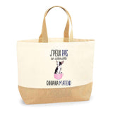 Sac Jute Fête des Mères Fêtes des Pères Mamie Papi Famille Idée Cadeau anniversaire Noël Travail Boulot Métier Départ Retraite Collègue Femme Homme