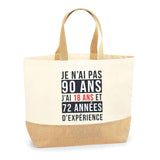 Sac Jute Fête des Mères Fêtes des Pères Mamie Papi Famille Idée Cadeau anniversaire Noël Travail Boulot Métier Départ Retraite Collègue Femme Homme