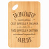 Planche bambou gravée personnalisée homme idée cadeau Fête des Pères apéro 30×20 prénom cuisine plateau fromage anniversaire noel papa papi 