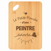 Planche bambou gravée personnalisée femme idée cadeau Fête des Mères apéro 30×20 prénom cuisine plateau fromage anniversaire noel maman mamie