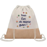 Sac Fête des Mères Mamie Famille Idée Cadeau anniversaire Noël Travail Boulot Métier Départ Retraite Collègue Femme cabas shopping plage