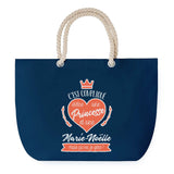 Sac de plage Bleu anse corde Marie-Noëlle Princesse