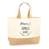 Sac Jute Fête des Mères Fêtes des Pères Mamie Papi Famille Idée Cadeau anniversaire Noël Travail Boulot Métier Départ Retraite Collègue Femme Homme