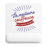 Tapis de souris ergonomique avec repose-poignet, accessoire bureau pour femme et homme, fête des pères, cadeau pas cher, idée cadeau fête des mères, secret santa, départ à la retraite, télétravail et gaming