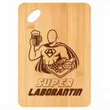 Planche bambou gravée personnalisée homme idée cadeau Fête des Pères apéro 30×20 prénom cuisine plateau fromage anniversaire noel papa papi 