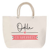 Sac Fête des Mères Mamie Famille Idée Cadeau anniversaire Noël Travail Boulot Métier Départ Retraite Collègue Femme cabas shopping plage